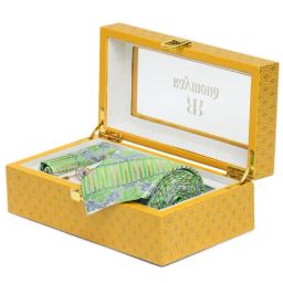 Park Avenue Green Mlbry Printed Tie with Handkerchief & Cuffinks-image-28