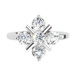 Sparkles Lab Grown Diamond 14k (585) White Gold Ring for Women-picture-6