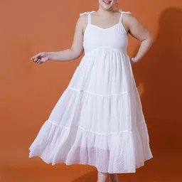 U&F Beyond Women Georgette Fit and Flare Dress-image-9