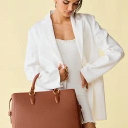 Miraggio Melissa Brown Textured Large Leather Tote-picture-39