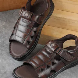 Metro Men Leather Comfort Sandals-picture-10