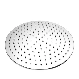 RN Aston 300x300 mm Round Stainless Steel Silver Wall Mount Ultra Slim Overhead Shower Without Arm, RN61510300-42