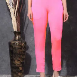Dollar Missy Hot Pink Cotton Pants-image-60