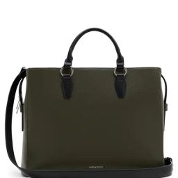 Miraggio Melissa Green Textured Large Leather Tote-image-45
