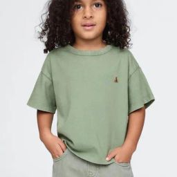 GAP Boys Green Cotton Solid T-Shirt-image-28