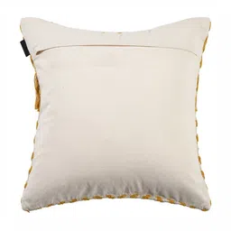Ode & Cleo Mustard & White Abstract Square Cushion Covers image 5