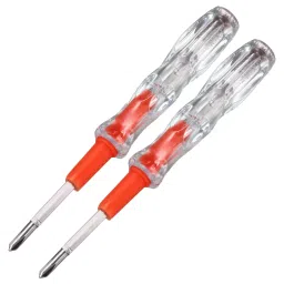 Sceptre Reversible Tester with CR-V Alloy Steel Flat & Phillips head Screwdriver for Multipurpose Application, Electrical Circuit Test Limits 100V -500V (2 Pcs)-0