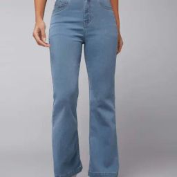 Dolce Crudo Blue Flared Fit Jeans-picture-2