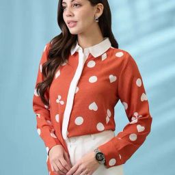 Globus Rust Regular Fit Printed Shirt-picture-12