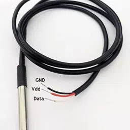 EASY ELECTRONICS 1 Meter Temperature Sensor  DS18B20 -(Waterproof) image 2
