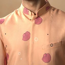 HILO DESIGN Men Embroidered Regular Kurta with Trousers image 4
