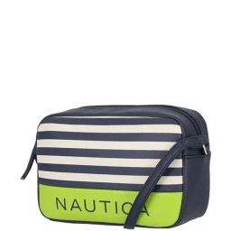Nautica Navy Blue & Red Printed Medium Sling Handbag-15