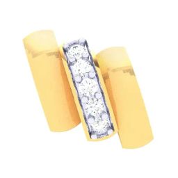 P.C Chandra Jewellers 18k Yellow Gold with Three Books Diamond Pendant without Chain-image-51