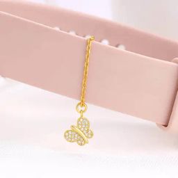 GIVA 925 Golden Social Butterfly Watch Charm For Women-image-54