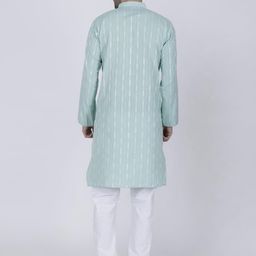JASHNA Men Striped Kurta-image-46