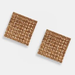Sohi Gold Plated Party Designer Stone Stud Earrings-19