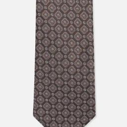 Van Heusen Brown Embroidered Tie-41