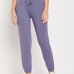 Camla Purple Regular Fit Joggers-picture-37