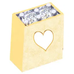 P.C Chandra Jewellers 18k Gold Book-shaped with A Heart-shaped Cutout Diamond Pendant without Chain-image-39