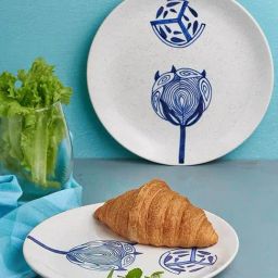 Elae Hand Painted Ceramic Breakfast Plate - Set Of 2-image-92