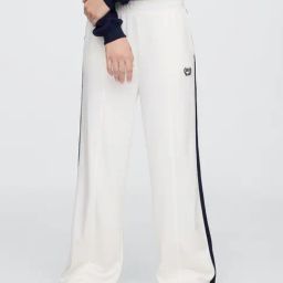GAP White Blended Striped Pants-image-23