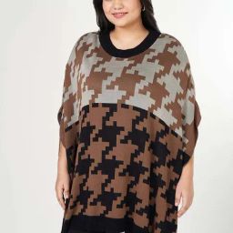 Honey Curvytude by Pantaloons Brown Printed Poncho-image-72
