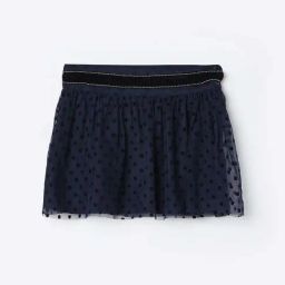 Fame Forever by Lifestyle Kids Navy Embroidery Regular Fit Skirt-image-94