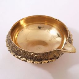 Exotic India Kubera Vilakku Brass Pooja Diya-image-45