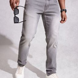 WROGN Men Slim Fit Light Fade Stretchable Jeans-image-31