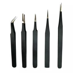 Vtronix ESD Tweezer Non-Magnetic Metal Steel Black (Pack of 5)-13