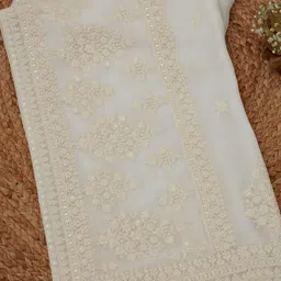 Soch Ethnic Motifs Embroidered Dupatta with Sequinned image 3