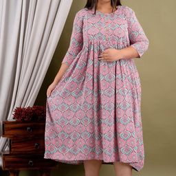 Mialo fashion Printed Flared Ethnic Dresses-image-67