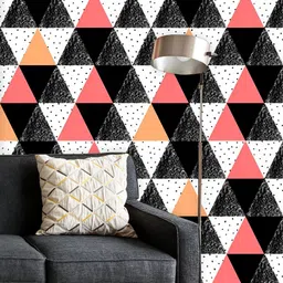 ArtzFolio Printed UV-Resistant Anti-Bacterial Abstract Geometric PatternPeel & Stick Wallpaper-image-97