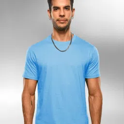 Supa Men Solid Round Neck Cotton T-shirt-image-11