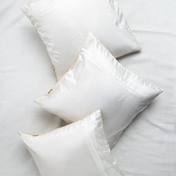 ANS Golden Set of 3 Brocade 16'' x 16'' Square Cushion Covers image 3