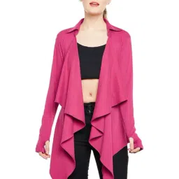 Hypernation Fuchsia Cotton Shrug-picture-12