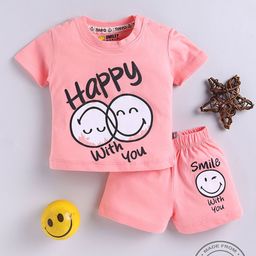 YK X Tinyo Infant Boys Typography Printed T-shirt with Shorts-image-79