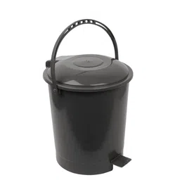 Kuber Industries Beige & Grey 3-Pcs Swinging Lid Wet & Dry Dustbins image 5