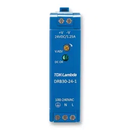 TDK-LAMBDA POWER SUPPLY, 30W, 24V, 1.25A, DRB30-24-1-86