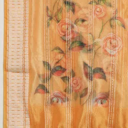 Kaizen TEXO FAB Ethnic Motifs Printed Organza Dupatta image 2