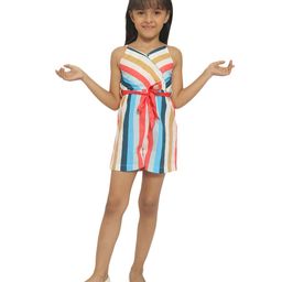 Nauti Nati Sleeveless Abstract Awning Striped Jumpsuit - Red-image-42