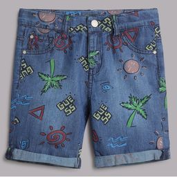Guess All Over Printed Shorts - Blue-picture-20