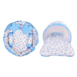 Toddylon Baby Gadda Set with Mosquito Net Bedding Set - Blue-picture-22