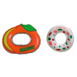 Vworld Fruit Shape Silicone Teether Teething Toys for Baby Combo of Orange and Whitecandy Teether  (Pack of 2) (multicolour)-17