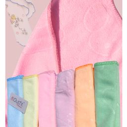 Outfit Collections Super Soft Microfiber Washclothes Towel for babies  Set of 6 - Multi-16