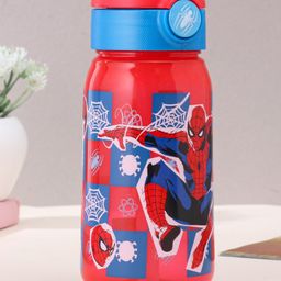 Disney by Gluman Disney Spiderman Sippy Water Bottle with Flip Top Closure - 510 ml-image-8