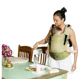 Anmol Baby 100% Handwoven Cotton Ergonomic Adjustable Baby Carrier Flexy - Aquarelle Hearts-17