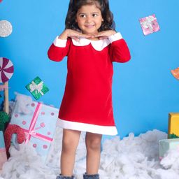 Itsmycostume Santa Claus Dress Christmas Santa Costume for -Red-image-38