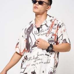 People Men Opaque Printed Casual Shirt-picture-9