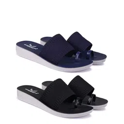BERSACHE Women Pack Of 2 Open Toe Flats-image-41